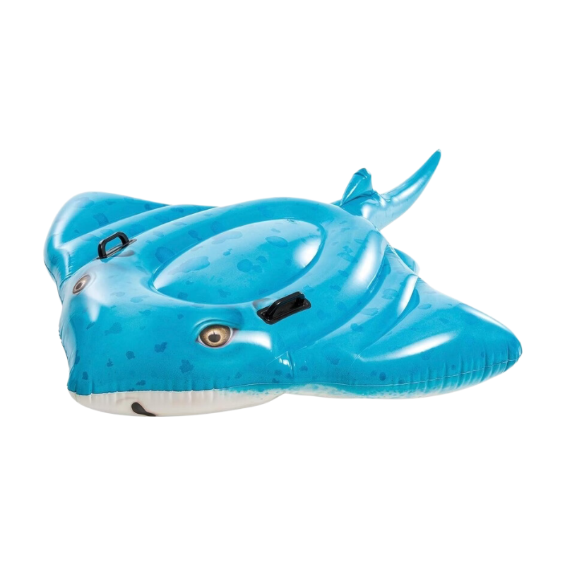 INTEX Stingray Rutschboot, 185x145 cm, Aufblasbares Schwimmfloss für Kinder
