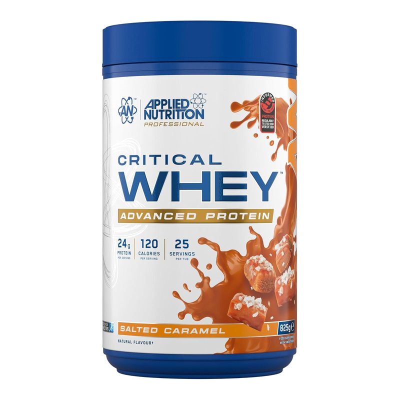 Applied Nutrition Critical Whey Protein Salted Caramel Protein Nutrition Powder Flavour - 825g