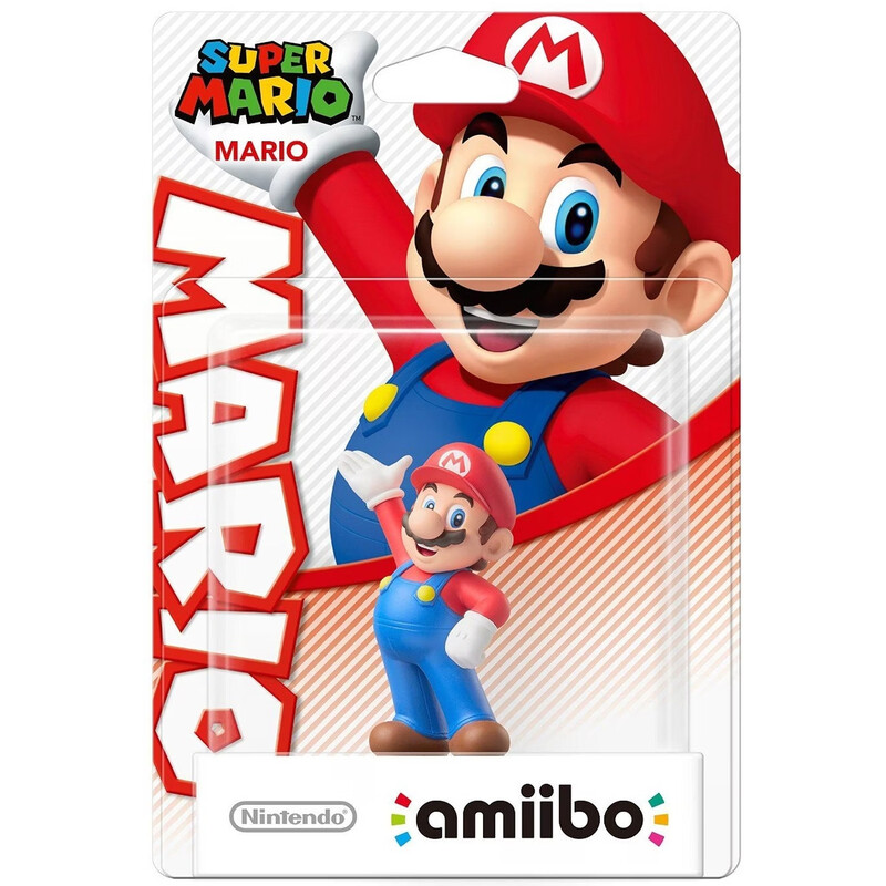 Nintendo Amiibo Figur Mario, Super Mario Serie, NFC Sammelfigur, Interaktives Gaming-Zubehör kompatibel mit Nintendo Switch, Wii U & 3DS