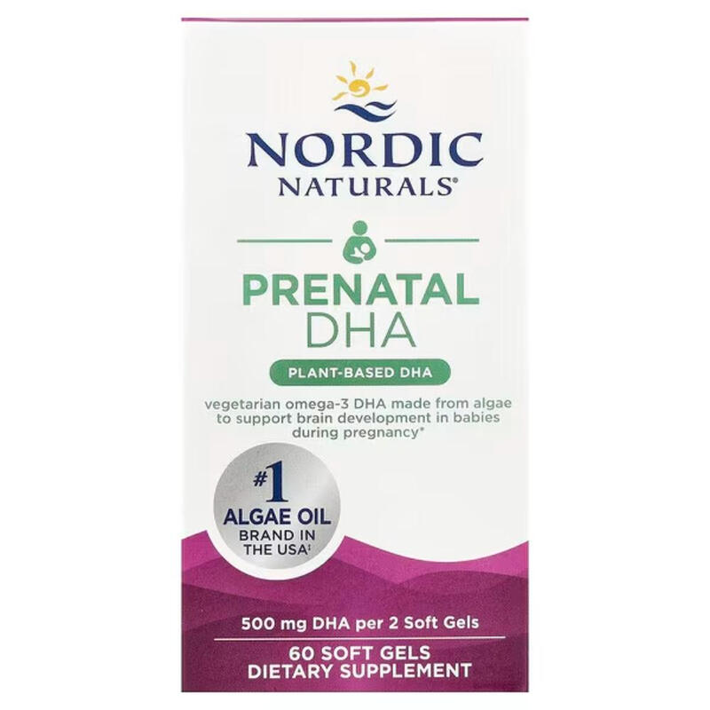 DHA Omega 3 Prenatal Vegan 500 mg - 60 Softgels