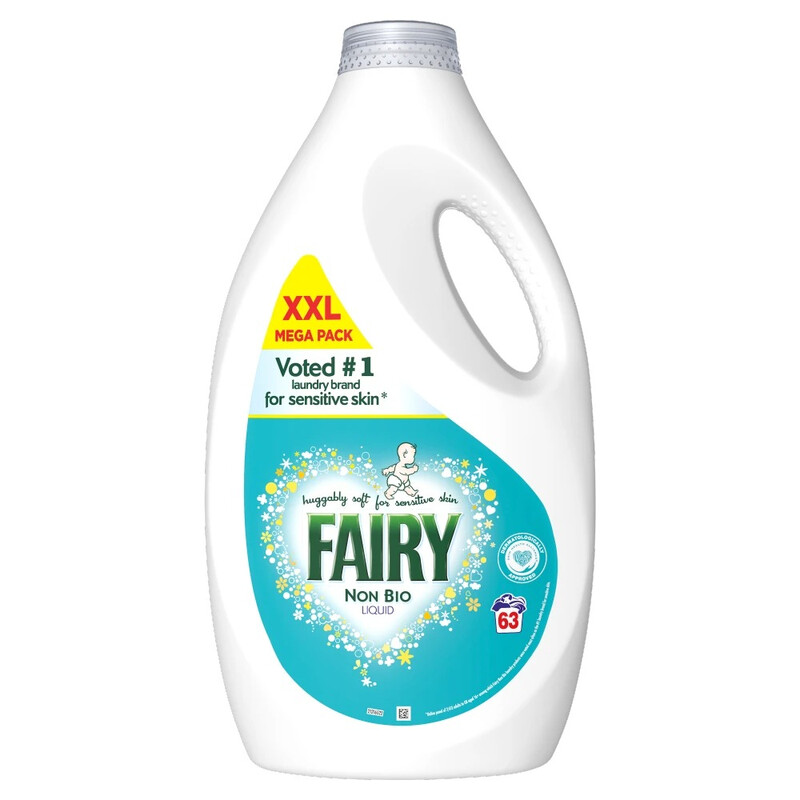 Non Bio Liquid Detergent,63 Washes 1.953 l, Sensitive skin