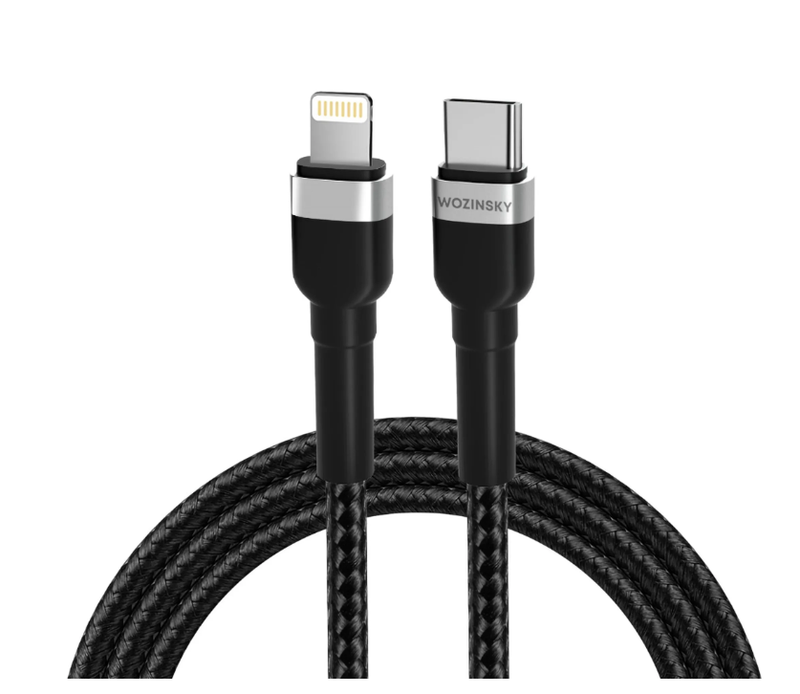 Wozinsky WNBCL1 Black Lightning / USB-C PD Kabel 30W 1m