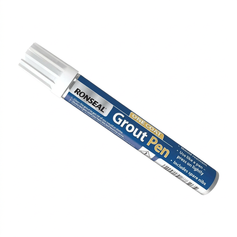 Ronseal One Coat Grout Pen - White - 7ml