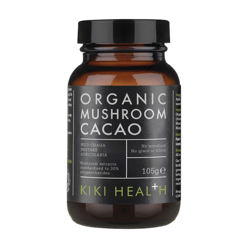 Kiki Health Mushroom Cacao Daily Wellness Support Powder - 105G