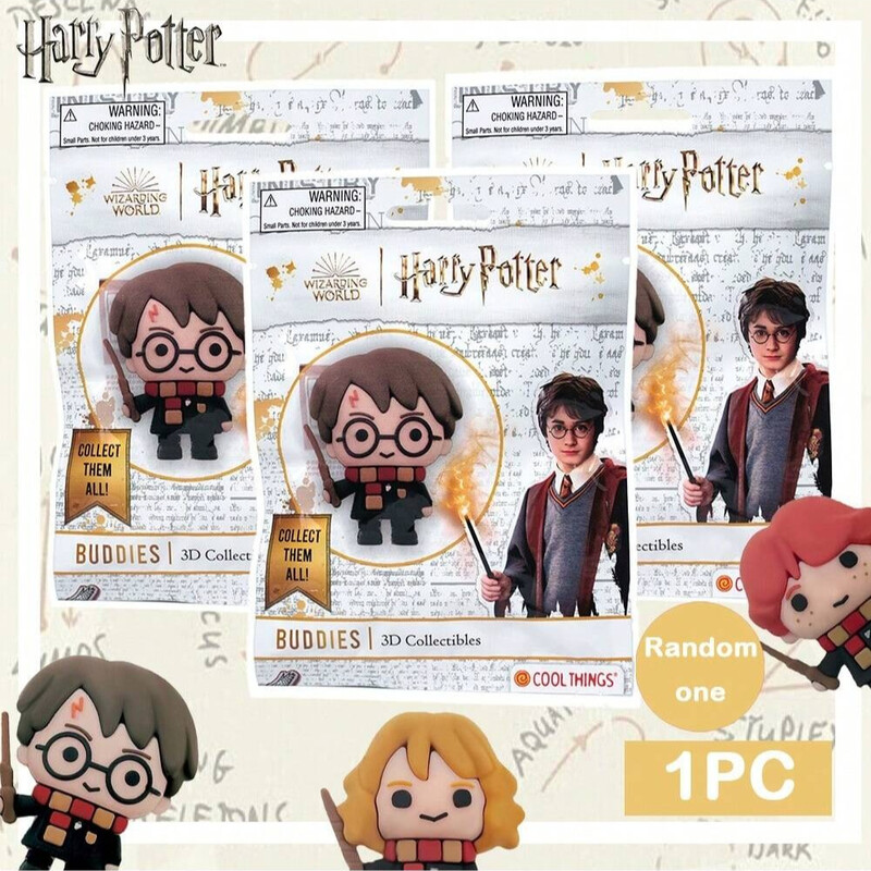 Harry Potter offiziell lizenzierte Serie PVC Blind Bag Figurentasche Clip Einheitsgröße 1 Stk zufälliger Charakter inklusive Harry Potter Hermione Granger Ron Weasley Draco Malfoy Snape Dumbledore Dobby Mystery Unboxing Überraschung Sammlerstück für Fans