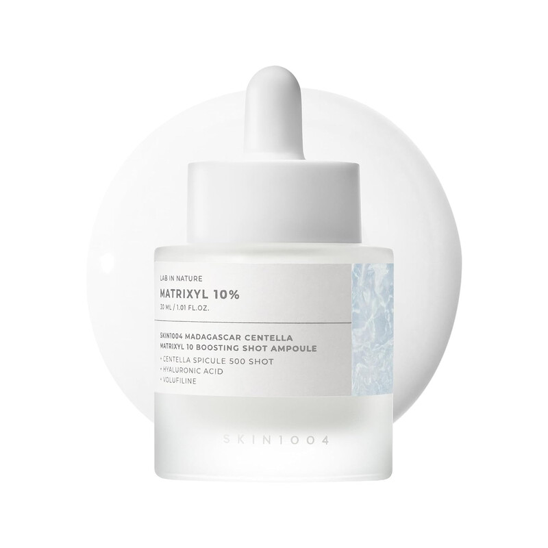 SKIN1004 Matrixyl 10% Boosting Shot Ampul, Volufiline & Hyaluronzuur Serum voor Gezicht, Spicule voor Diepe Hydratatie & Versteviging, Vochtinbrengende Volumeverzorging voor Onder de Ogen, Koreaanse Huidverzorging, 1,01 fl. oz / 30 ml