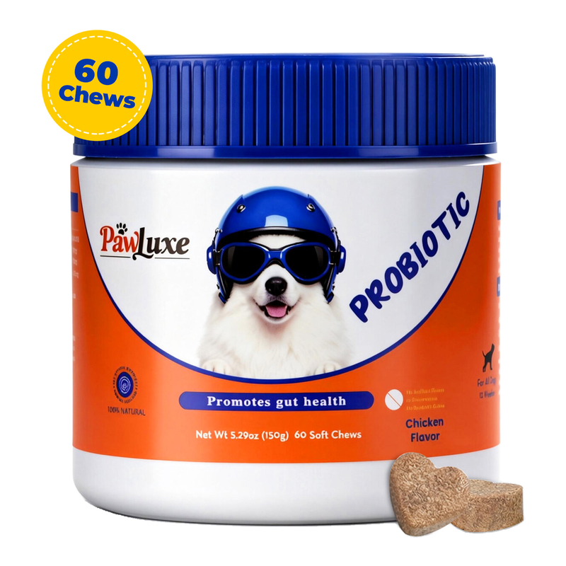 Pawluxe Dog Probiotics Chicken Flavor, 2.5G*60 Count