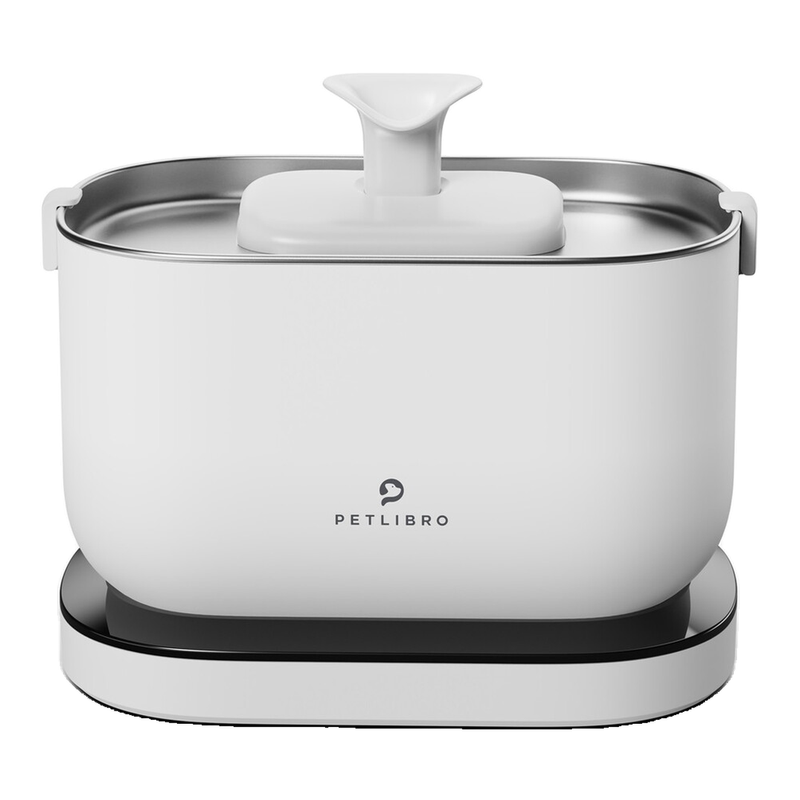 Petlibro White Dockstream Cordless Fountain - 2.5L， ， Battery Operated， Easy Cleaning， Bpa-Free