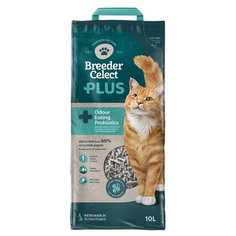 PLUS Probiotic Paper Cat Litter 10L