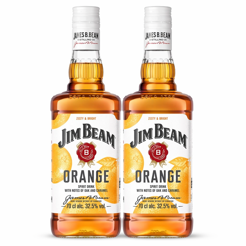 Pack of 2 Jim Beam Orange Spirit Drink 70cl