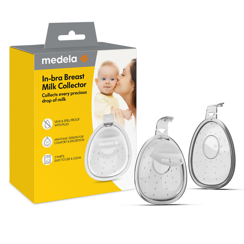 Medela Breastfeeding Milk Collector In-Bra Set 2pcs for Comfortable Leak Protection and Easy Milk Storage