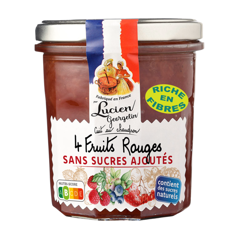 LUCIEN GEORGELIN Préparation de 4 fruits rouges sans sucres ajoutés - 320 g