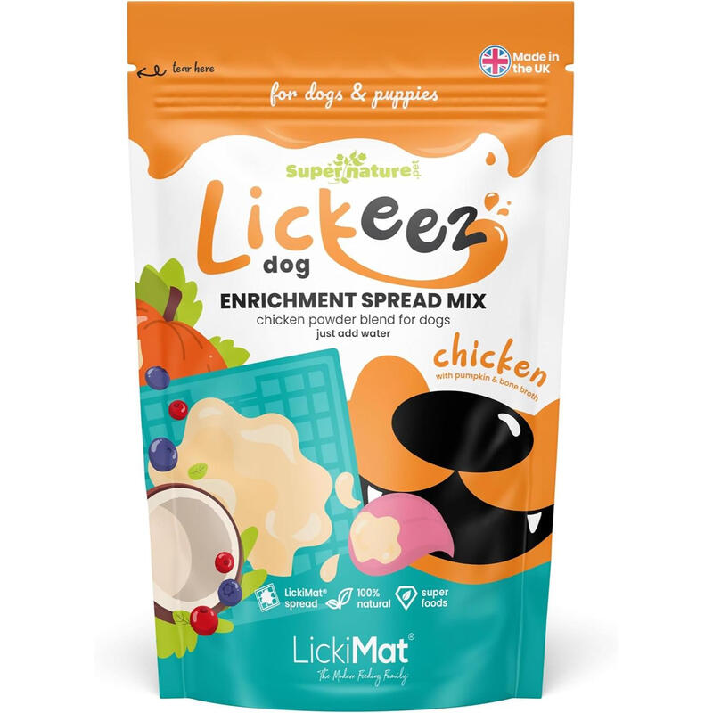 Lickeez Dog Chicken Enrichment Spread Mix for Dogs 100g