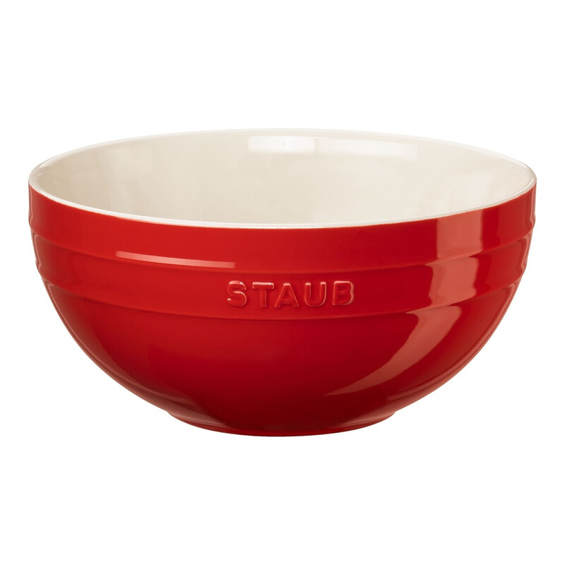 Staub Ceramique Schüssel, 24 cm | Kirsch-Rot | Keramik