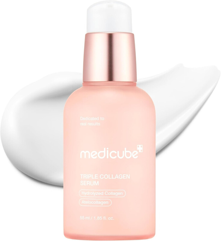 medicube Triple Collagen Serum 55 ml - Voed de doffe huid met Triple Collagen Complex - Een lichtgewicht serum met niacinamide en hyaluronzuur - Koreaanse huidverzorging