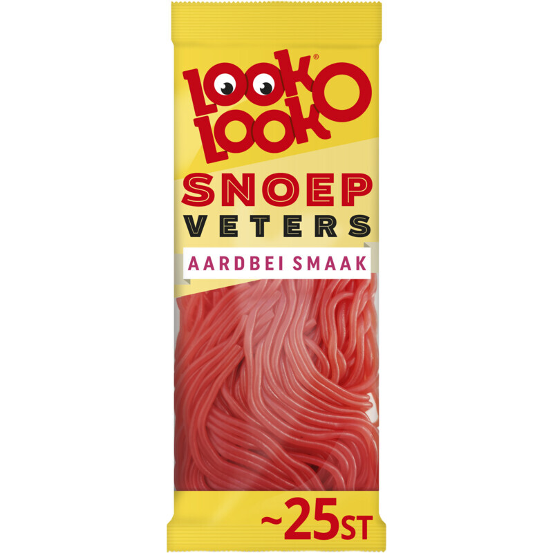 Look-O-Look Aardbeien Laces - 125 g