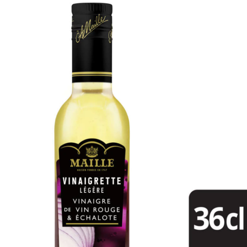 Vinaigrette Légère Vinaigre De Vin Et Echalotes Maille La Bouteille De 36cl