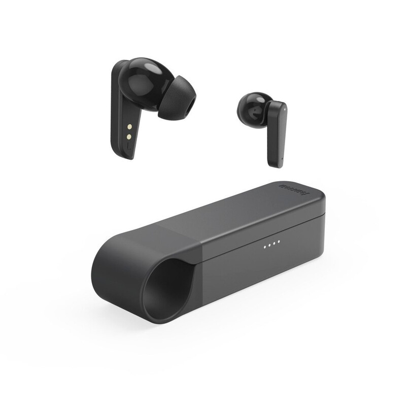 Hama Spirit Pocket II Bluetooth® Kopfhörer, True Wireless In-Ear mit App und ENC für klaren Sound - Schwarz