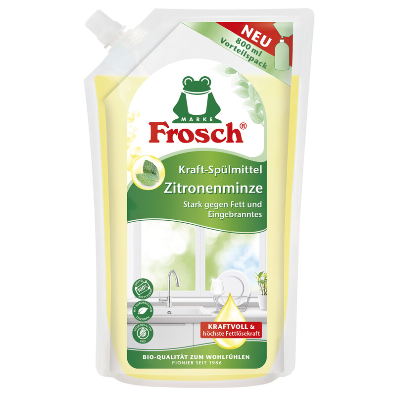 Frosch kraft Spülmittel Zintronenminze NFB 800 ml