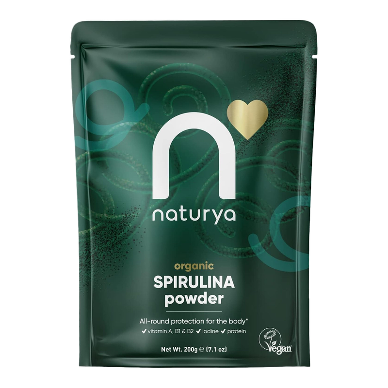 Naturya Green/Blue Organic Spirulina Daily Wellness Support Powder - 200G