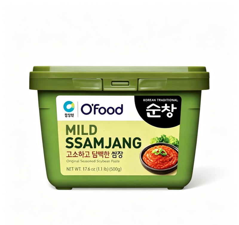 O'Food Mild Seasoned Soybean Paste (Ssamjang) 500g |Chung Jung One Korean Sauce