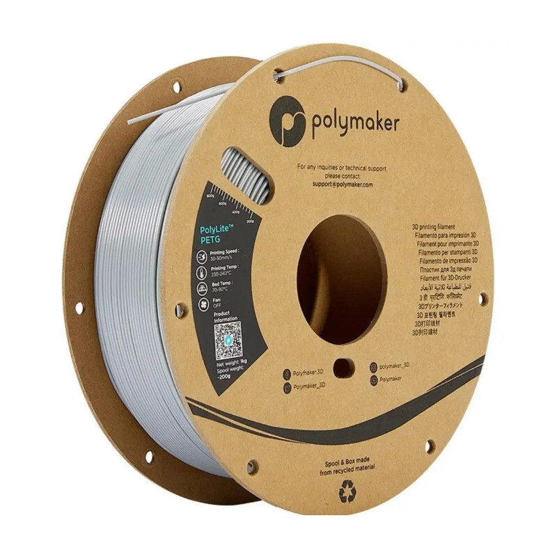 Polymaker PolyLite PETG Grau 1.75 mm 1000 g