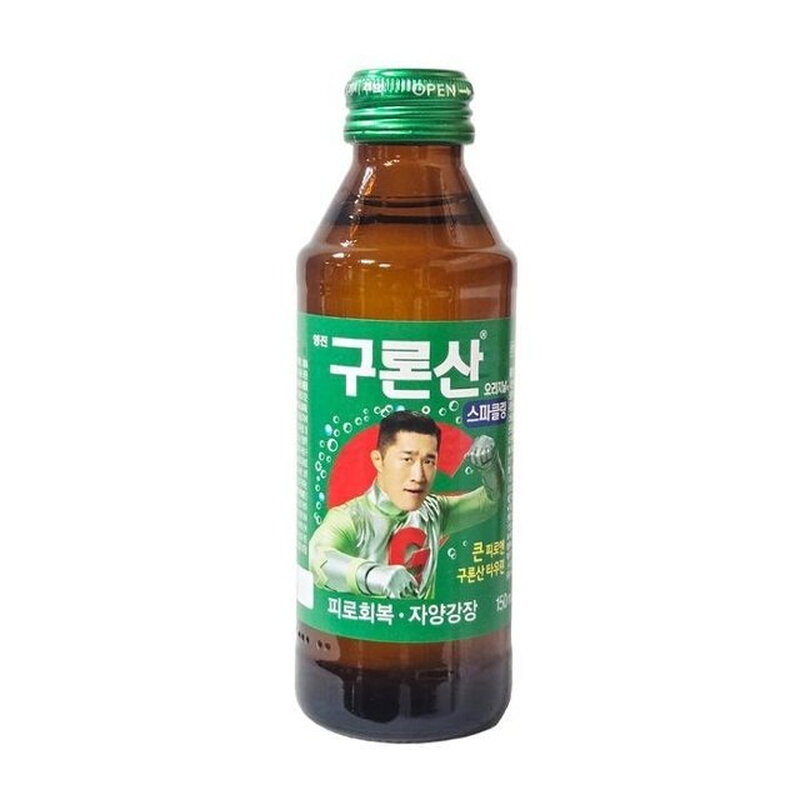 Haitai beverage Youngjin Guronsan Sparkling – Boisson gazeuse à la taurine et à la caféine, avec sucre et édulcorant, 150 ml