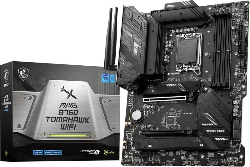 MAG B760 TOMAHAWK WIFI moederbord LGA 1700 ATX