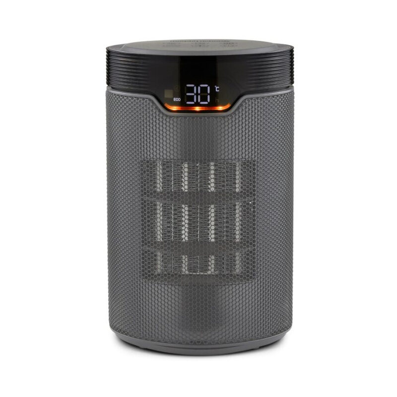 HeatFlux 1.5kW Bedside Ceramic Fan Heater with Remote Control – Grey, 825051