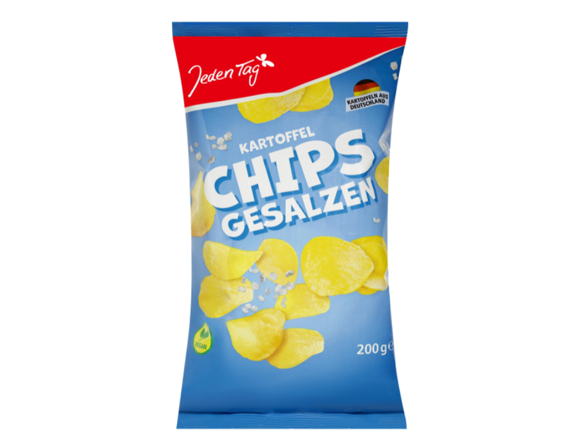 Jeden Tag Kartoffelchips gesalzen 200 g