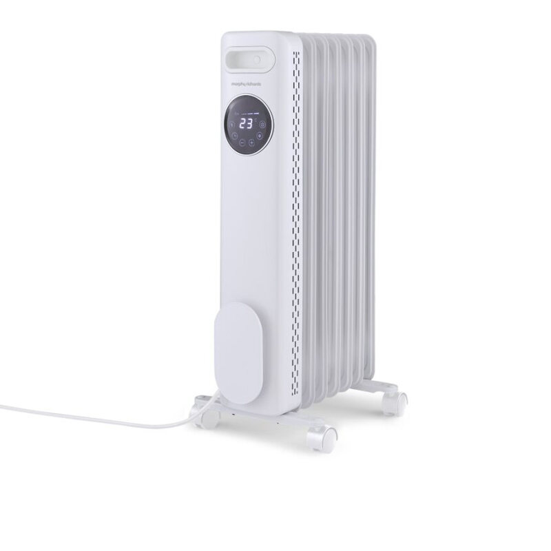 HeatFlux 1.5kW Oil Filled Radiator with Remote Control – White, 827501