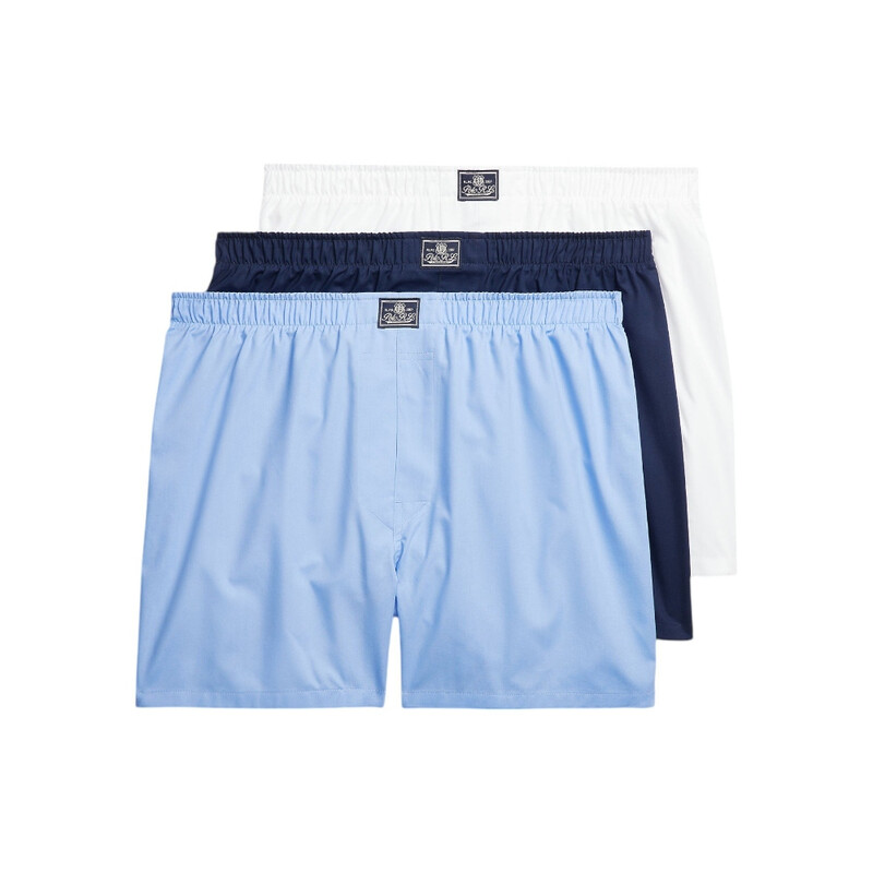Cotton Boxer 3-Pack White / Blue / Navy L 714610864001