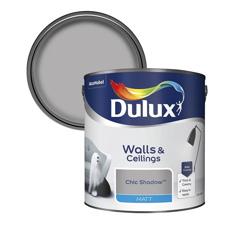Dulux Matt Emulsion Paint - Chic Shadow - 2.5L
