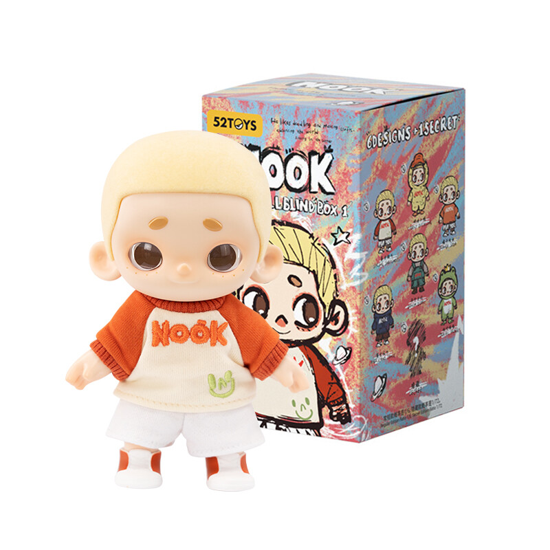 52TOYS NOOK OOTD Series Plush Blind Box Trendy Collectible Pendant & Decor Figure One Random Figure Per Order