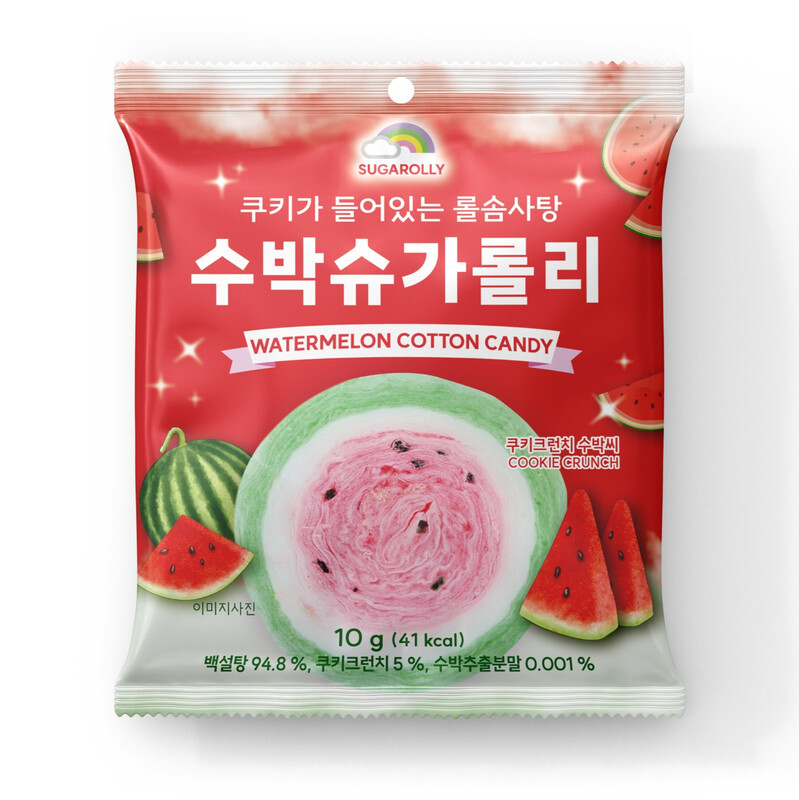 Sugarolly Watermelon Cotton Candy 10g
