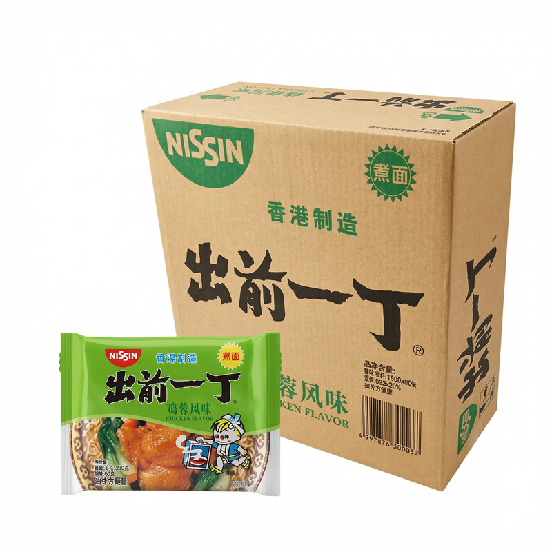 NISSIN Chikin Ramen Hühnerfleisch-Instantnudeln 30 × 100 g