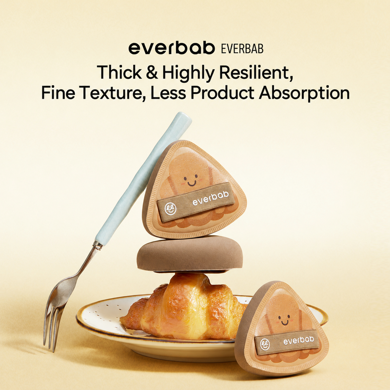 everbab Everbab Chocolade Croissant Air Cushion Poederdons Maat L 2 Stuks Kleine Driehoek 3.0