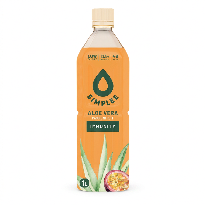 SIMPLEE ALOE VERA PASSIONFRUIT 1L