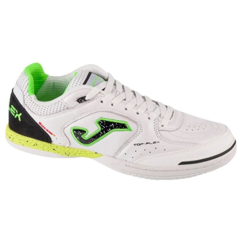 JOMA Chaussures de futsal Top Flex intérieures Blanc/Jaune 43