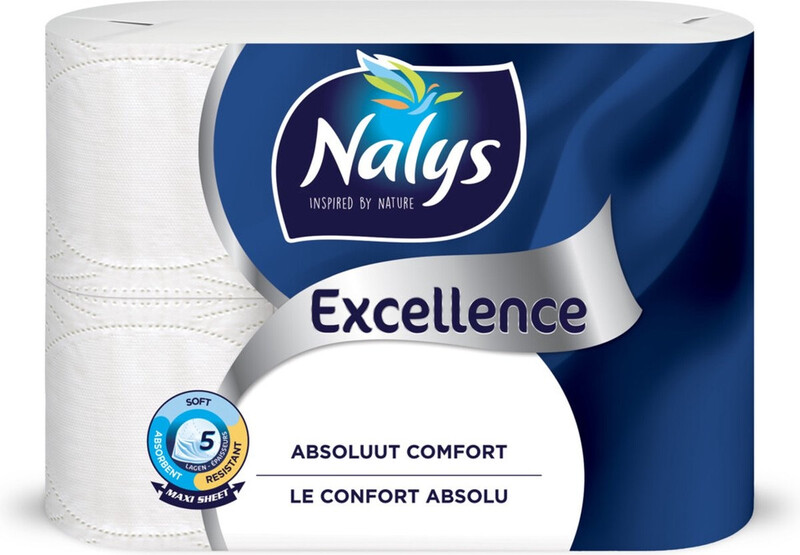 Nalys Excellence 5-laags Maxi-vel 6 rol in papieren verpakking