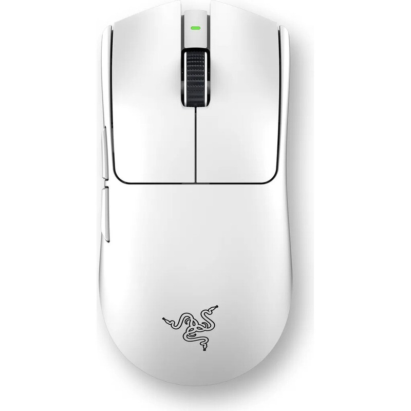Razer Gaming-Maus: Viper V3 Pro Wireless, 54g Ultralight, 35K Sensor, 8000Hz Polling für professionelles eSports Gaming in Weiß.