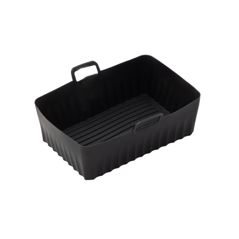 BJ Twee rechthoekige zwarte siliconen bakplaten, 22×15 cm