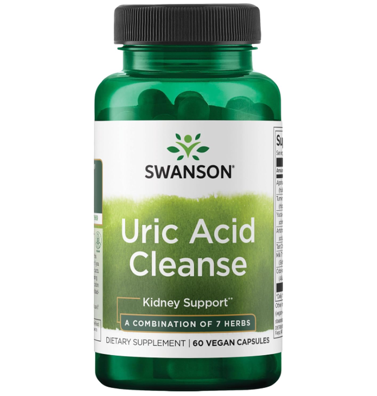 Swanson Uric Acid Cleanse Vegan Daily Wellness Support Capsules - 60 Capsules