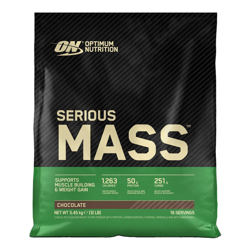 Optimum Nutrition Serious Mass, Chocolat 5,45 Kg (16 Portions)
