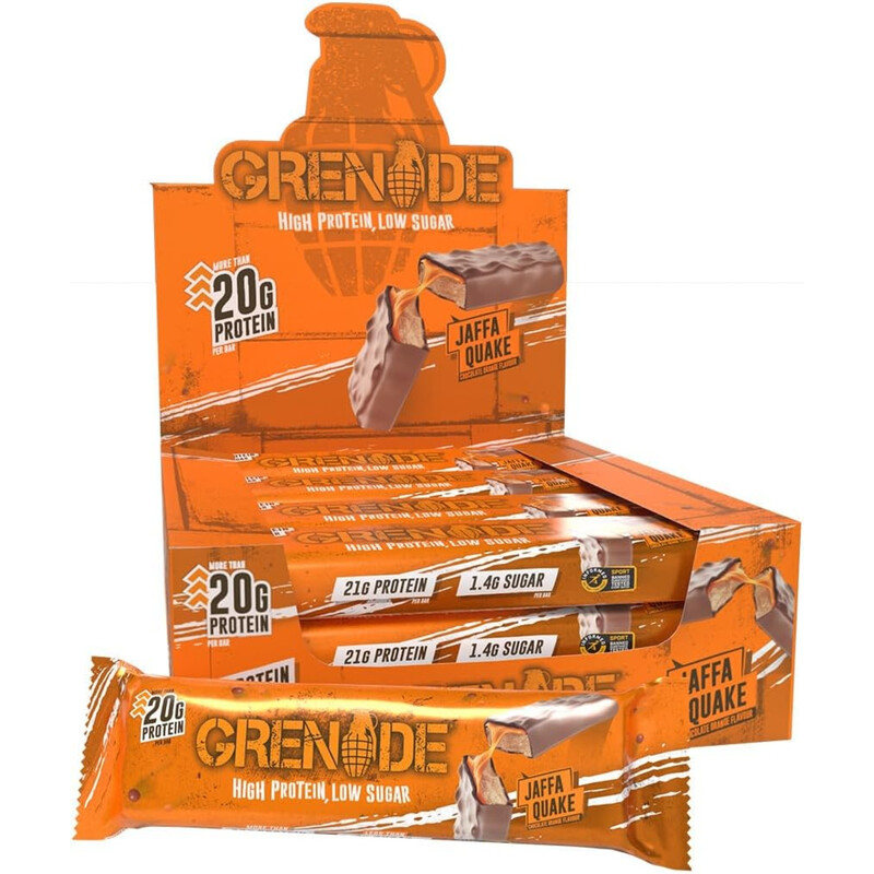 Grenade Carb Killa Protein Nutrition Bar Jaffa Quake - 12 X 60G