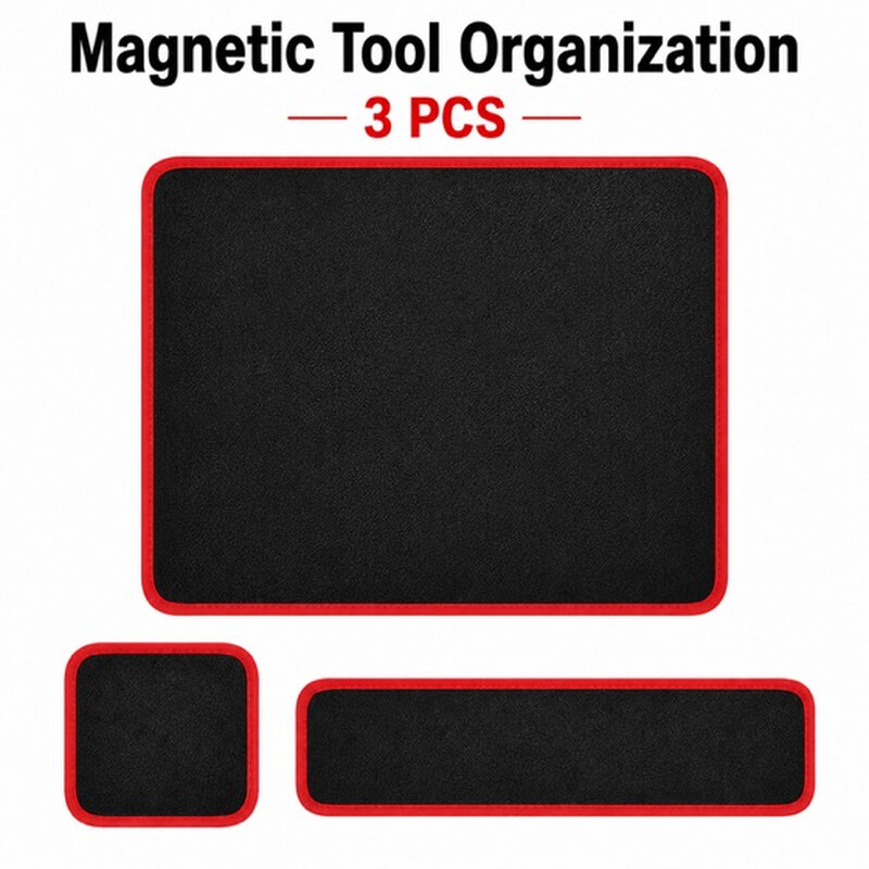 Magnetische gereedschapsmat, houder met pvc-beschermingslaag, flexibele magnetische onderdelenhouder, voor thuis, werkplaats, constructie, autoreparatie, monteur, schroevendraaier, moersleutel, bout