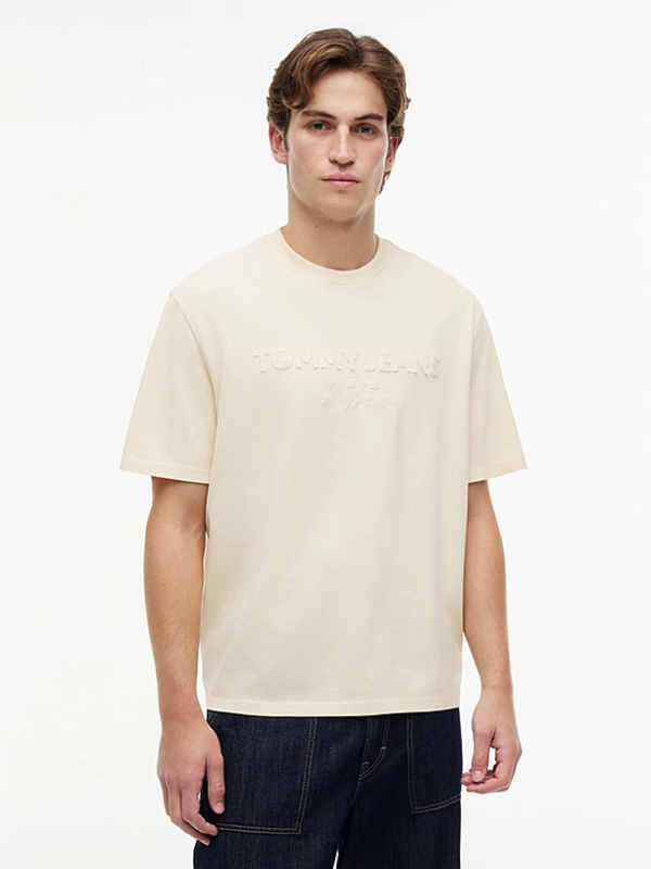 Tommy Hilfiger Jeans Classic Tonal Logo Oversized T-Shirt - Calico