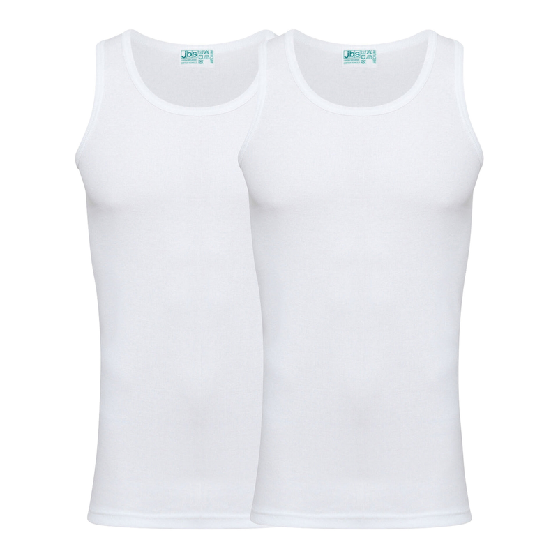 JBS Bio-Unterhemd, 2er-Pack, Weiß XL