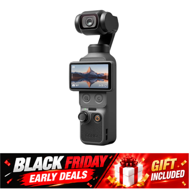 【Black Friday Early Deals】DJI Osmo Pocket 4 Standard Combo, Pocket Gimbal Vlog Camera, 1"CMOS & 4K/240fps, 3-Axis Stabilisation, 2× Lossless Zoom, 107 GB Built-In Storage, 2"Rotatable Screen, Video Camera for Photography