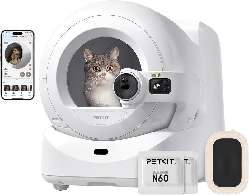 PETKIT Purobot Ultra selbstreinigende katzentoilette und katzenstreubox mit kamera